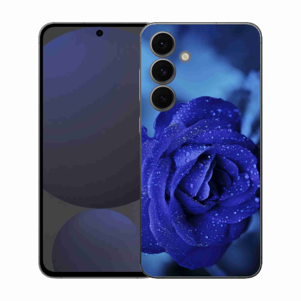 Zselés borítás mmCase Samsung Galaxy S25 FE készülékhez - kék rózsa