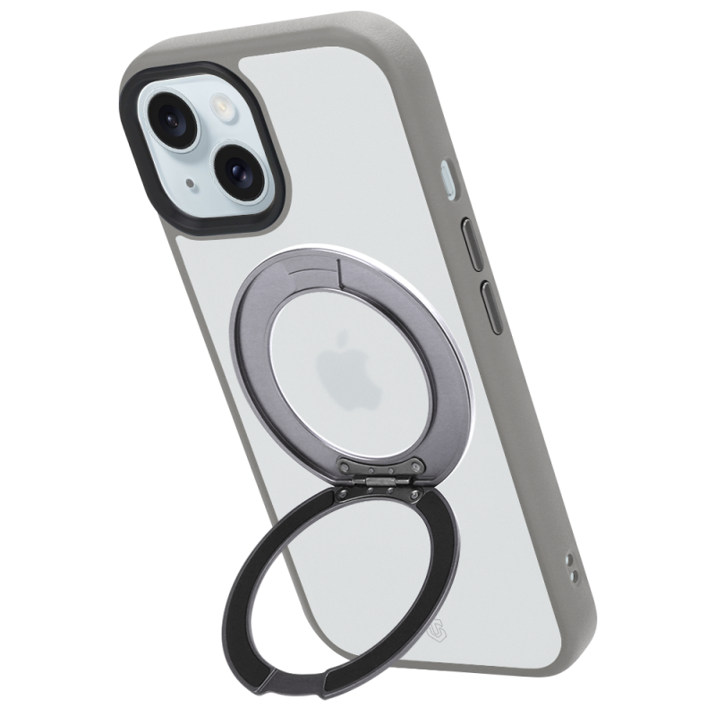 Tactical MagForce Hyperstand tok az Apple iPhone 15-hez, világosszürke