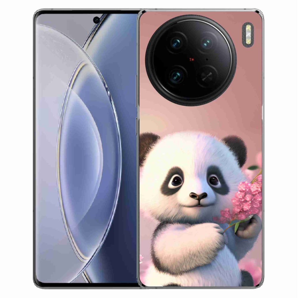 Gél borító mmCase a Vivo X90 Pro készülékhez - aranyos panda
