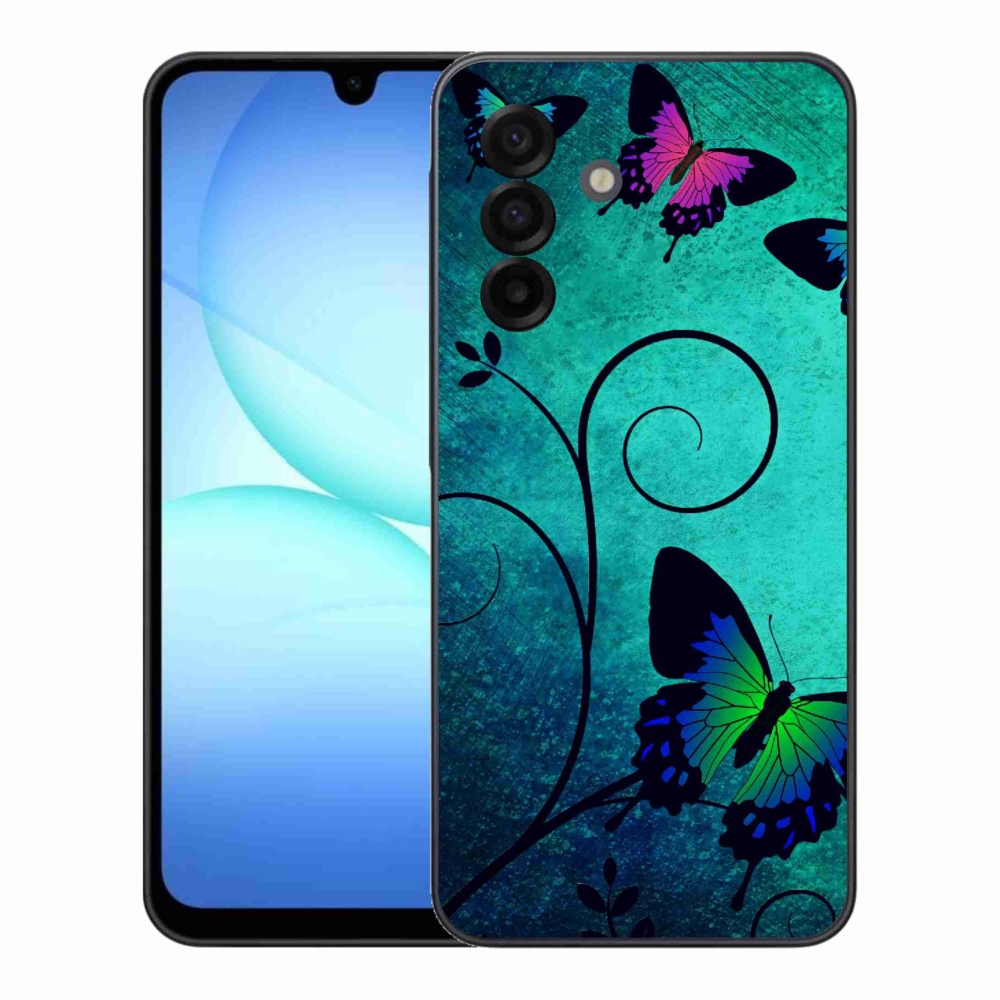 Zselés borítás mmCase Samsung Galaxy A17 4G/5G - színes pillangókhoz