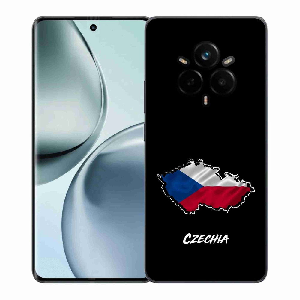Gél borító mmCase a Realme 14 Pro 5G készülékhez - Csehország fekete háttér