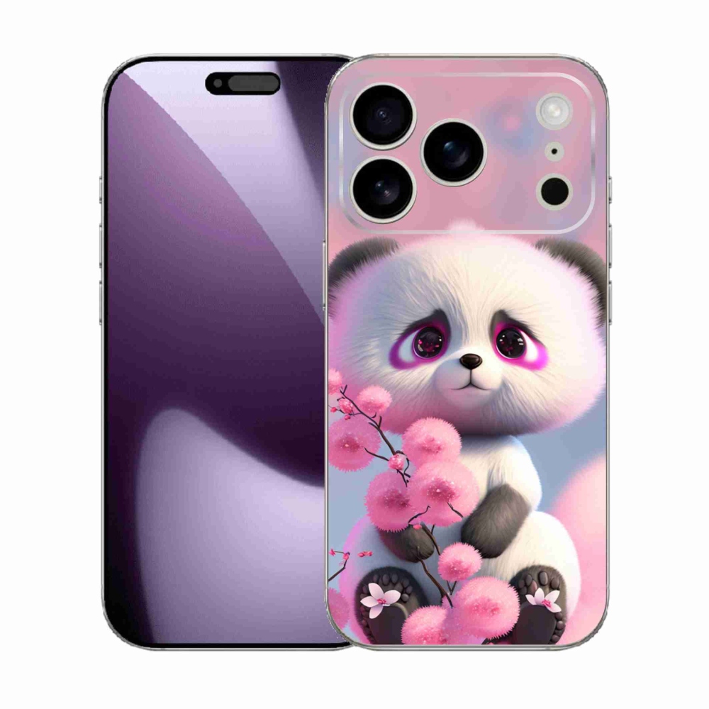 Gél borítás mmCase iPhone 17 Pro készülékhez - aranyos panda 1
