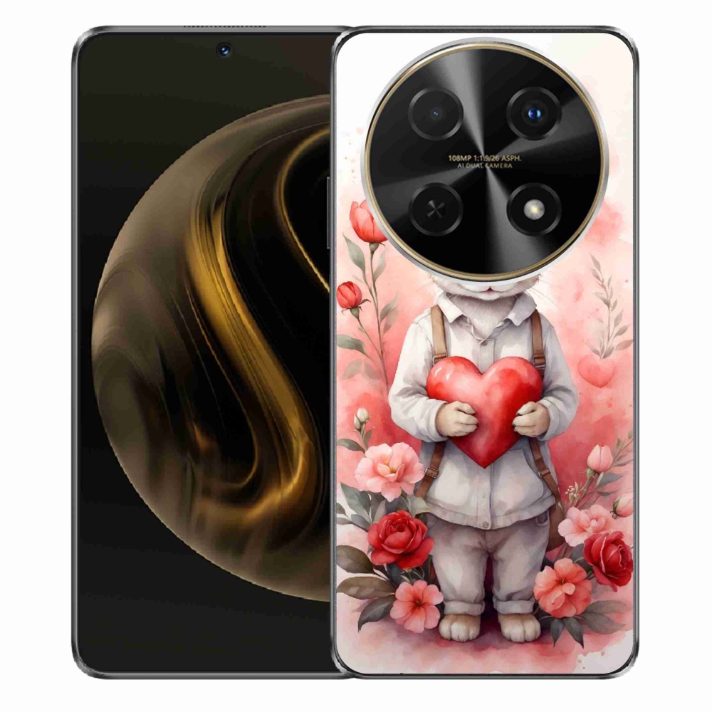 Gél borító mmCase a Huawei Nova 12i számára - nyúl szívvel