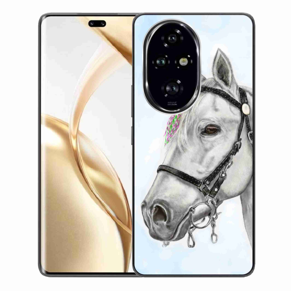 Zselés borítás mmCase a Honor 200 Pro 5G készülékhez - fehér ló 1