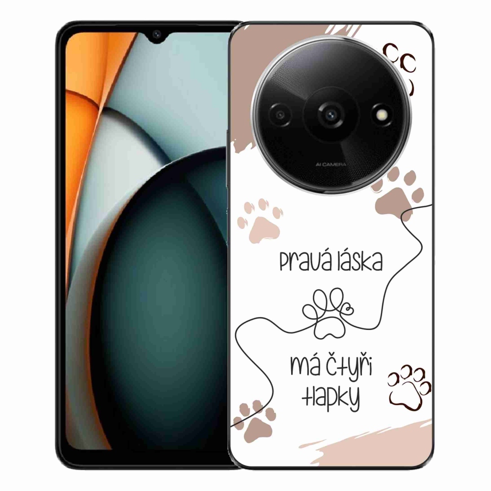 Gél borítás mmCase a Xiaomi Redmi A3 készülékhez - kutya motívum 1 fehér háttér