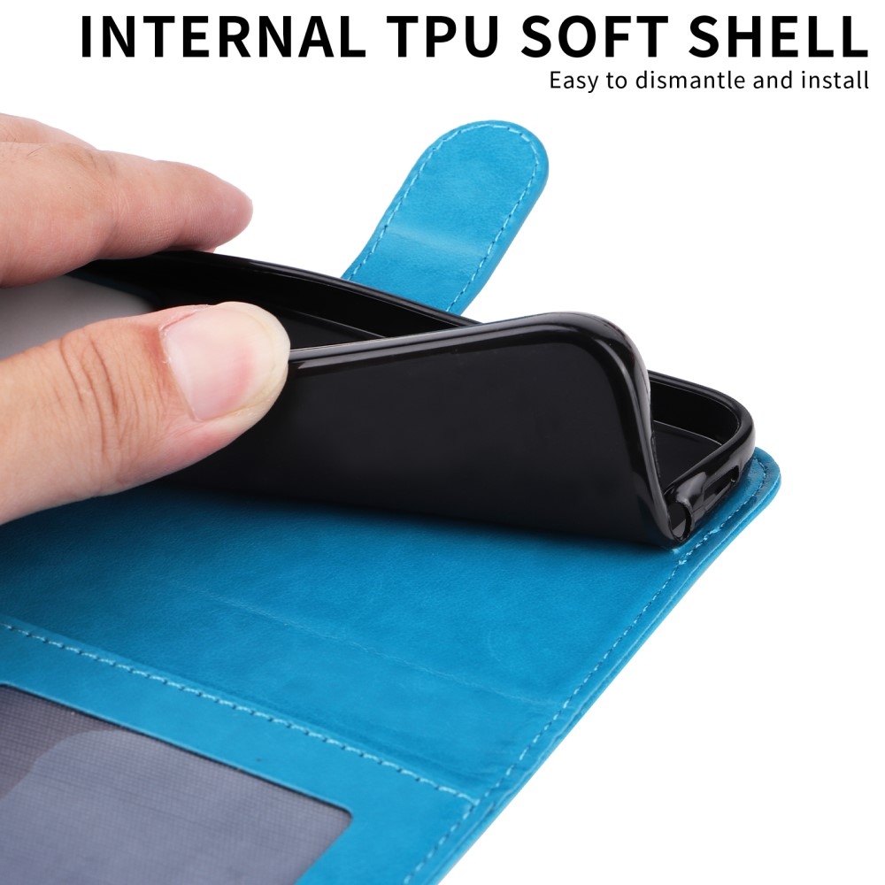 Napraforgó könyvtáska a Realme 14 5G készülékhez - kék