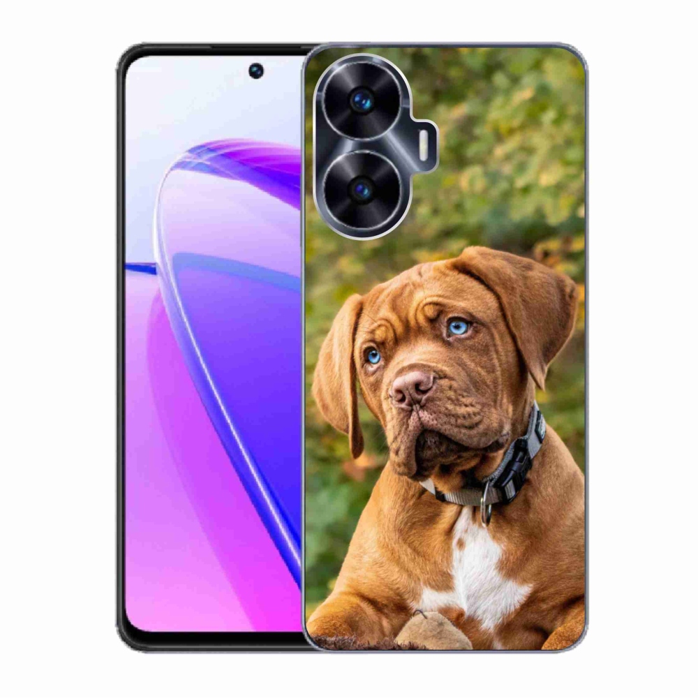 Gél borítás mmCase a Realme C55 készülékhez - kölyökkutyakék