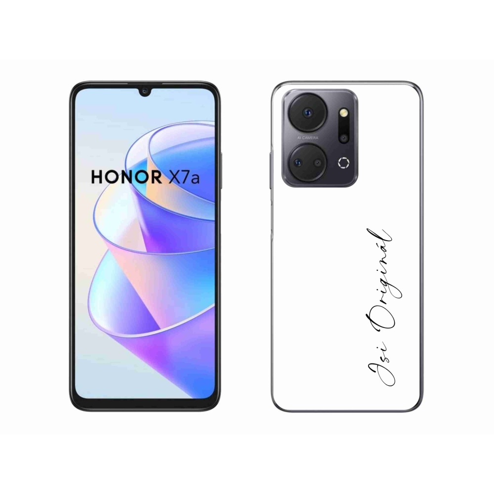 Gél borító mmCase a Honor X7a számára - te vagy az eredeti fehér háttér