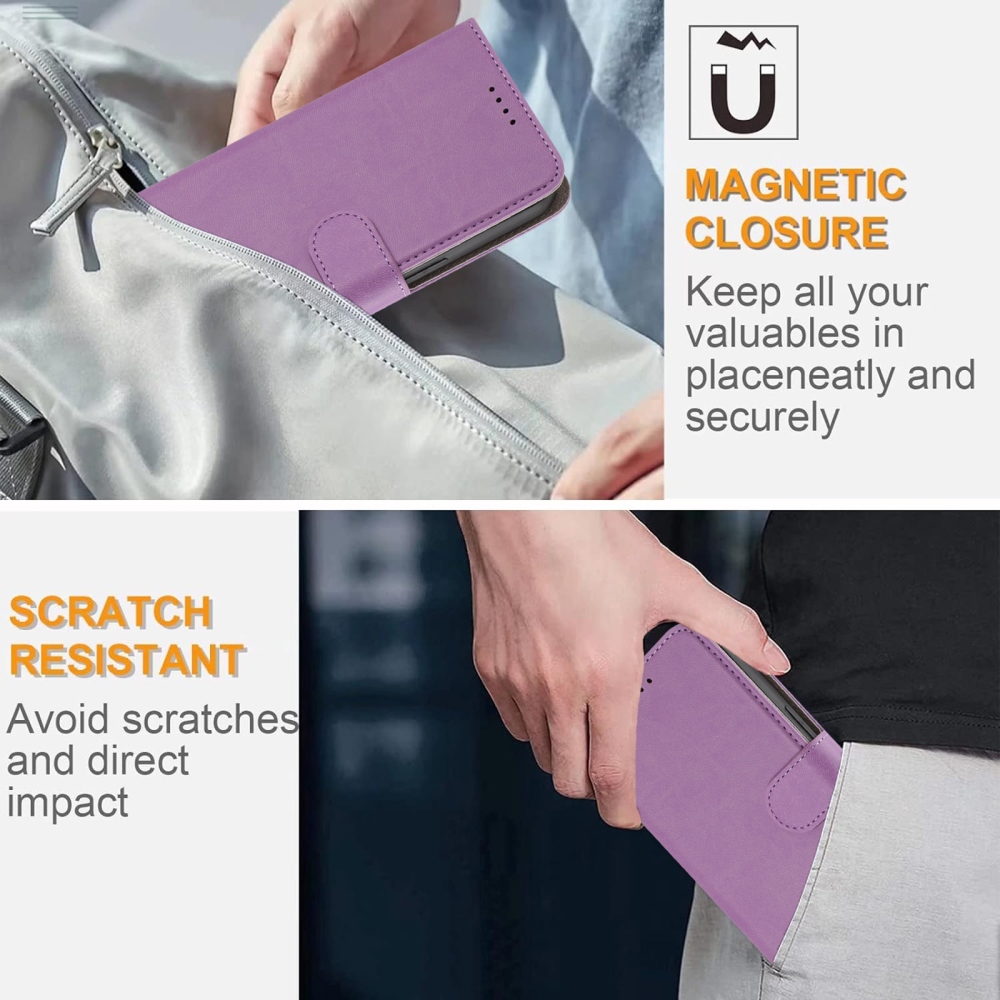 Snap book tok Xiaomi Redmi 15 4G/5G (171mm) - világos lila