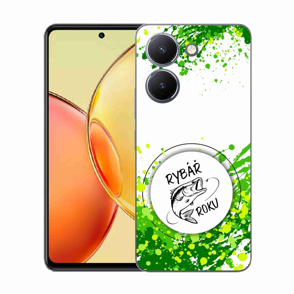 Gél borító mmCase a Vivo Y36-on - az év halászának fehér háttere