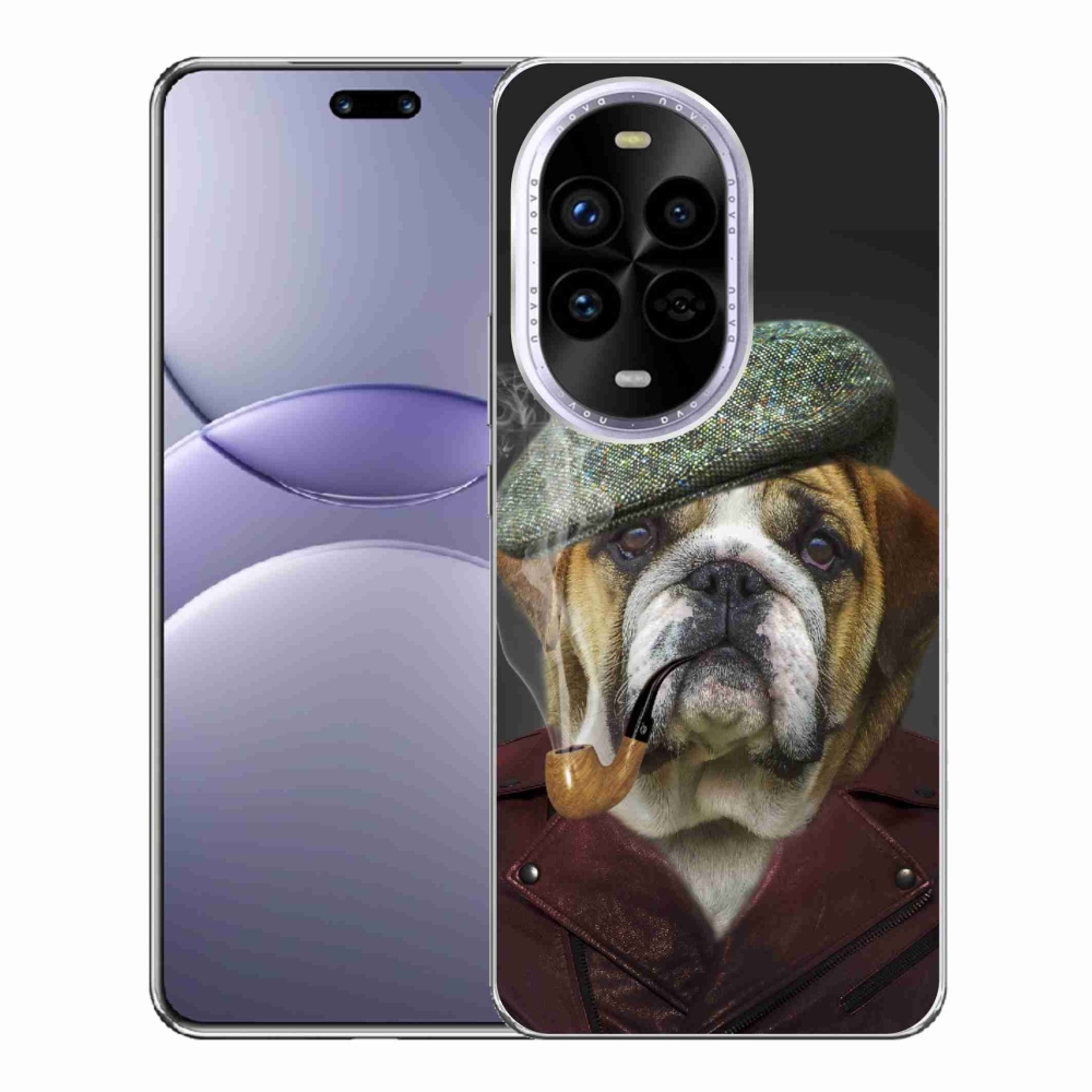 Gél borítás mmCase a Huawei Nova 13 Pro 5G-hez - kutya csővel
