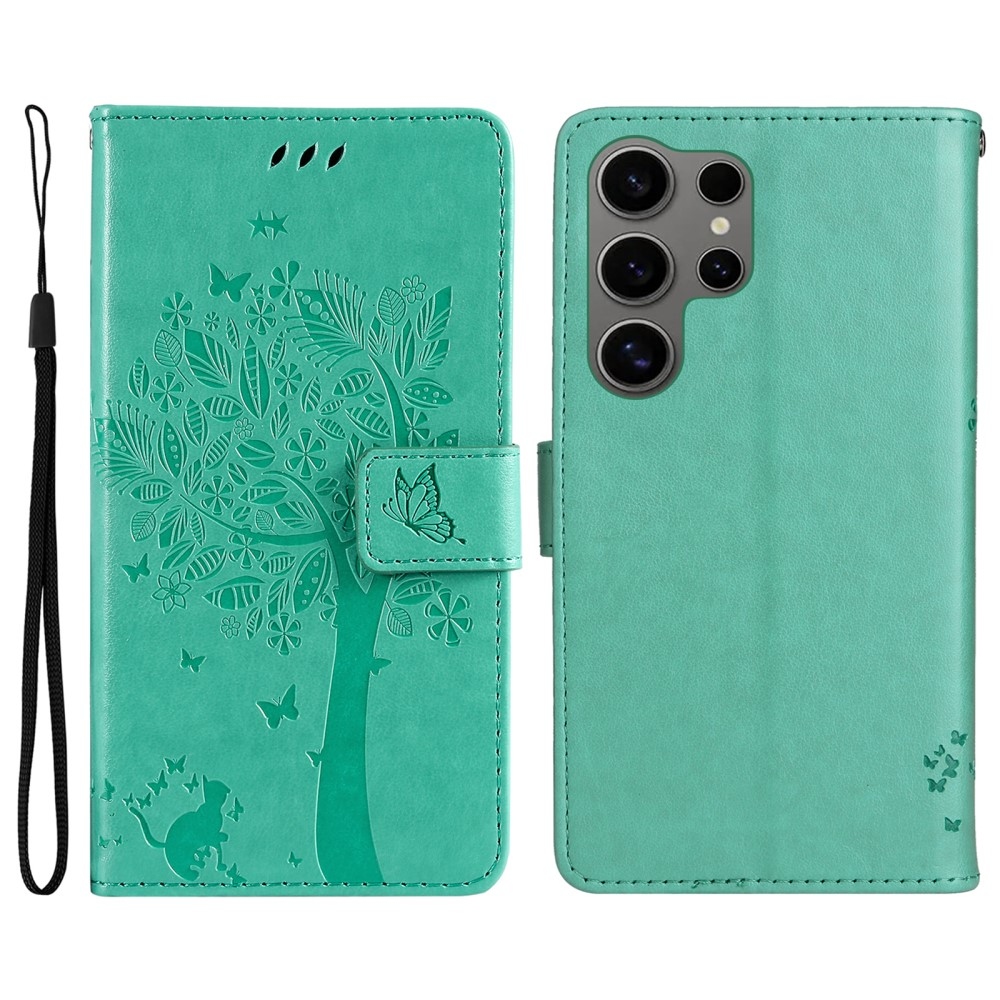 Fák könyve tok Samsung Galaxy S25 Ultra - teal - teal - kék színű