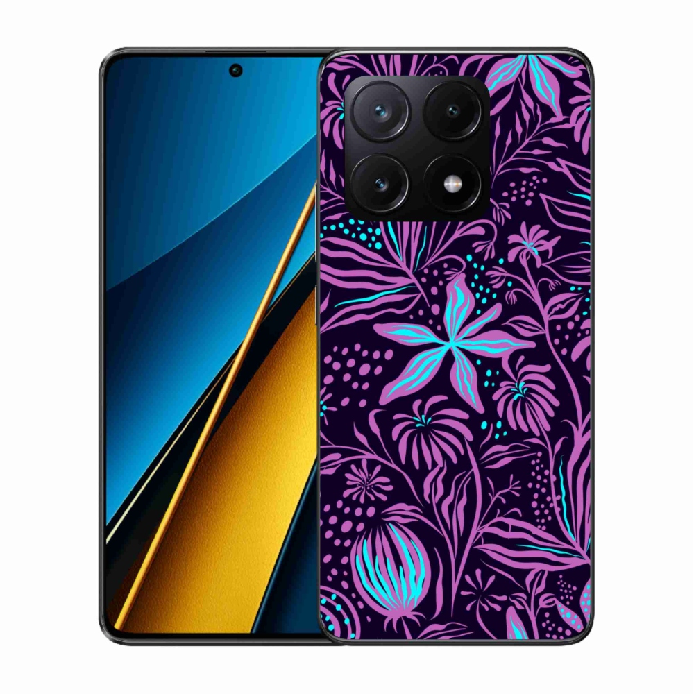 Gél borítás mmCase a Xiaomi Poco X6 Pro 5G számára - virágok 2