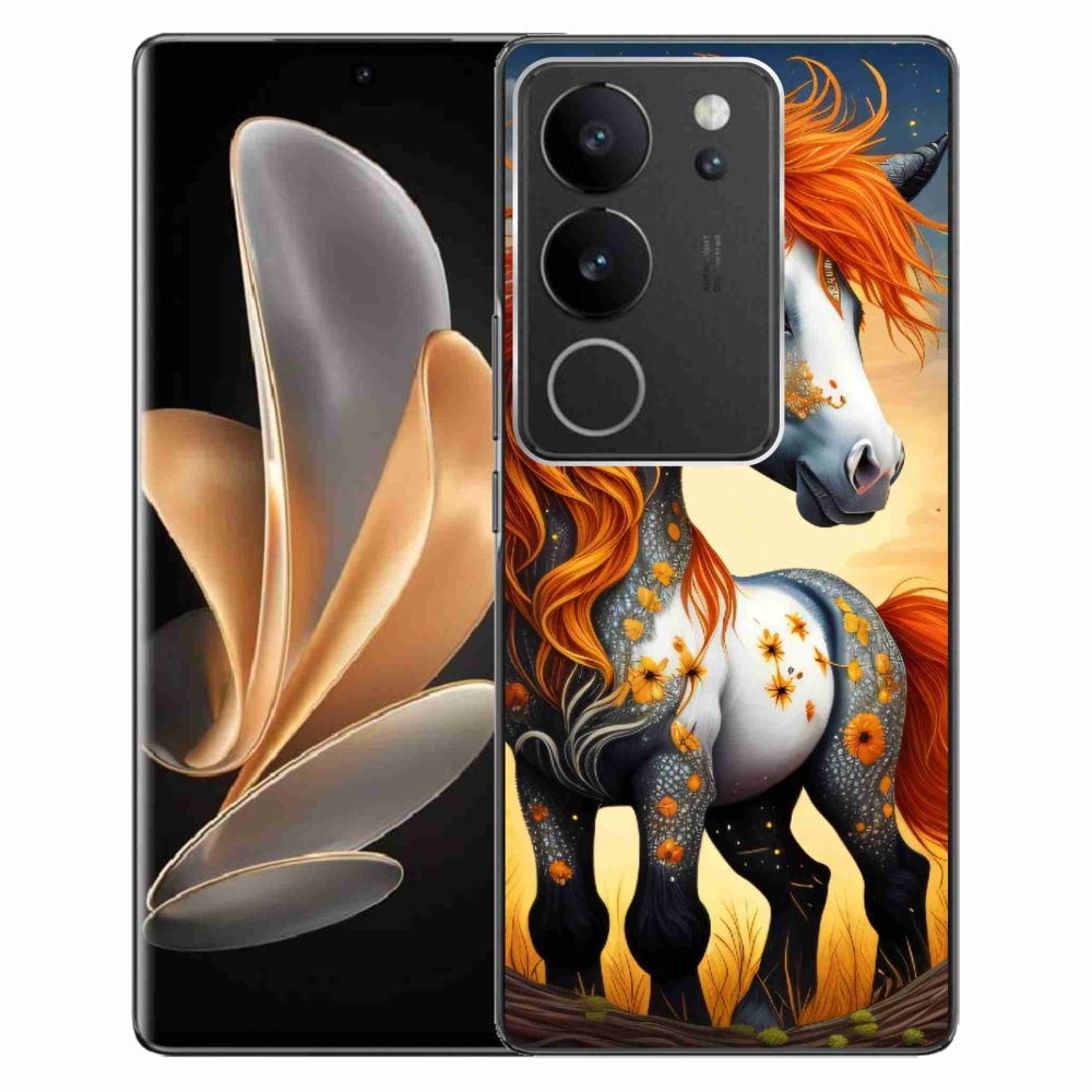 Zselés borítás mmCase a Vivo V29 5G-hez - színes póni