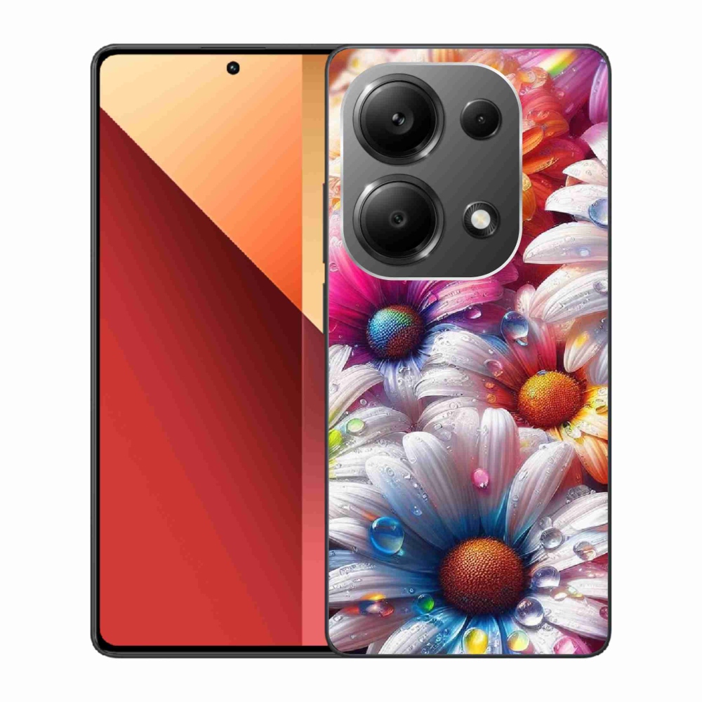 Gél borítás mmCase a Xiaomi Redmi Note 13 Pro 4G/Poco M6 Pro számára - színes százszorszépek
