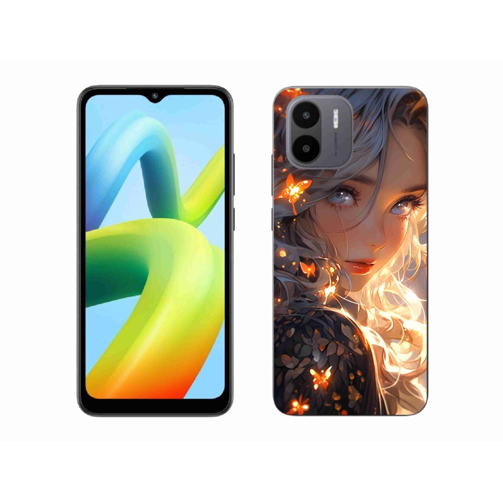 Gél borítás mmCase a Xiaomi Redmi A1/Redmi A2 készülékhez - lány és pillangók