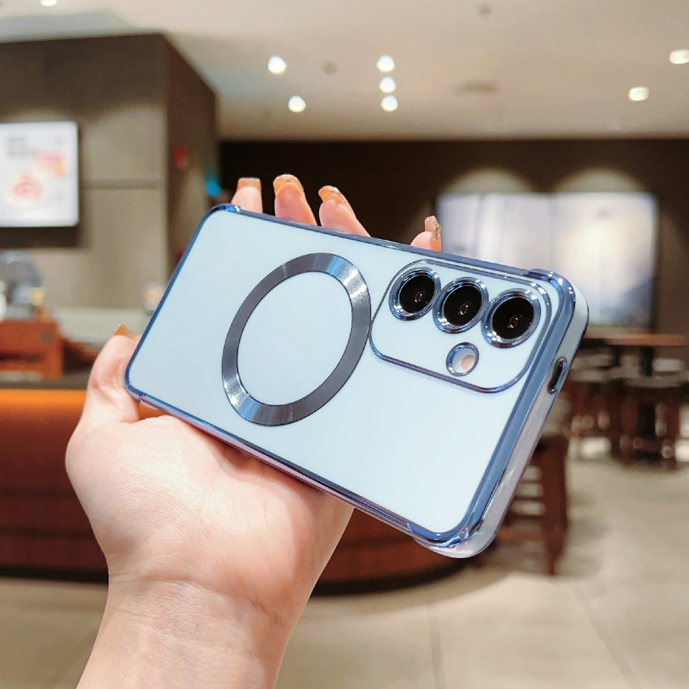 Zselés tok MagSafe támogatással Samsung Galaxy S25+ készülékhez - kék