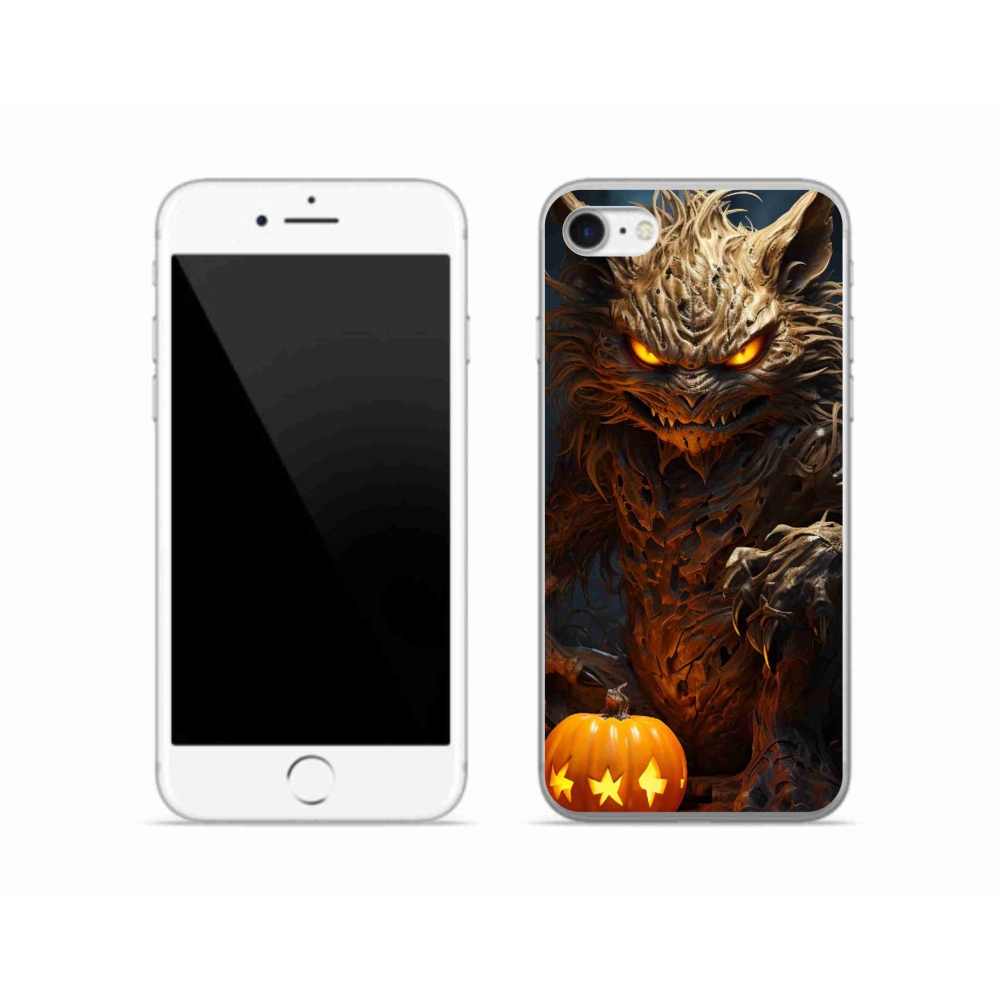 Zselés borítás mmCase iPhone SE (2022) - Halloween szörnyeteghez