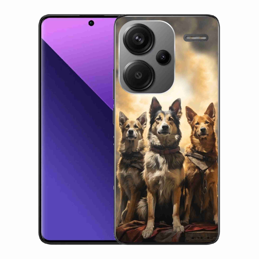 Gél borítás mmCase a Xiaomi Redmi Note 13 Pro+ 5G számára - három kutya