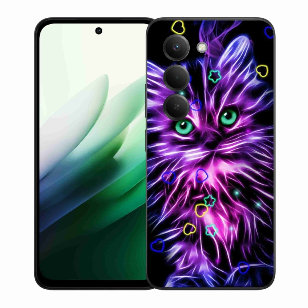 Gél borítás mmCase a Xiaomi Redmi 15 5G számára - absztrakt macska