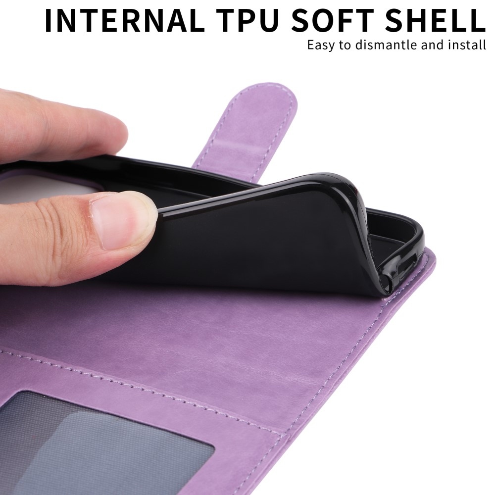 Napraforgó könyvtáska Honor 400-hoz - lila