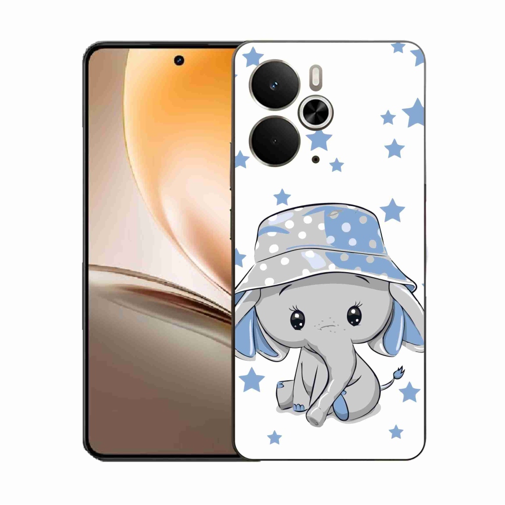 Zselés borítás mmCase a Realme 14 5G/14T 5G készülékhez - kék elefánt