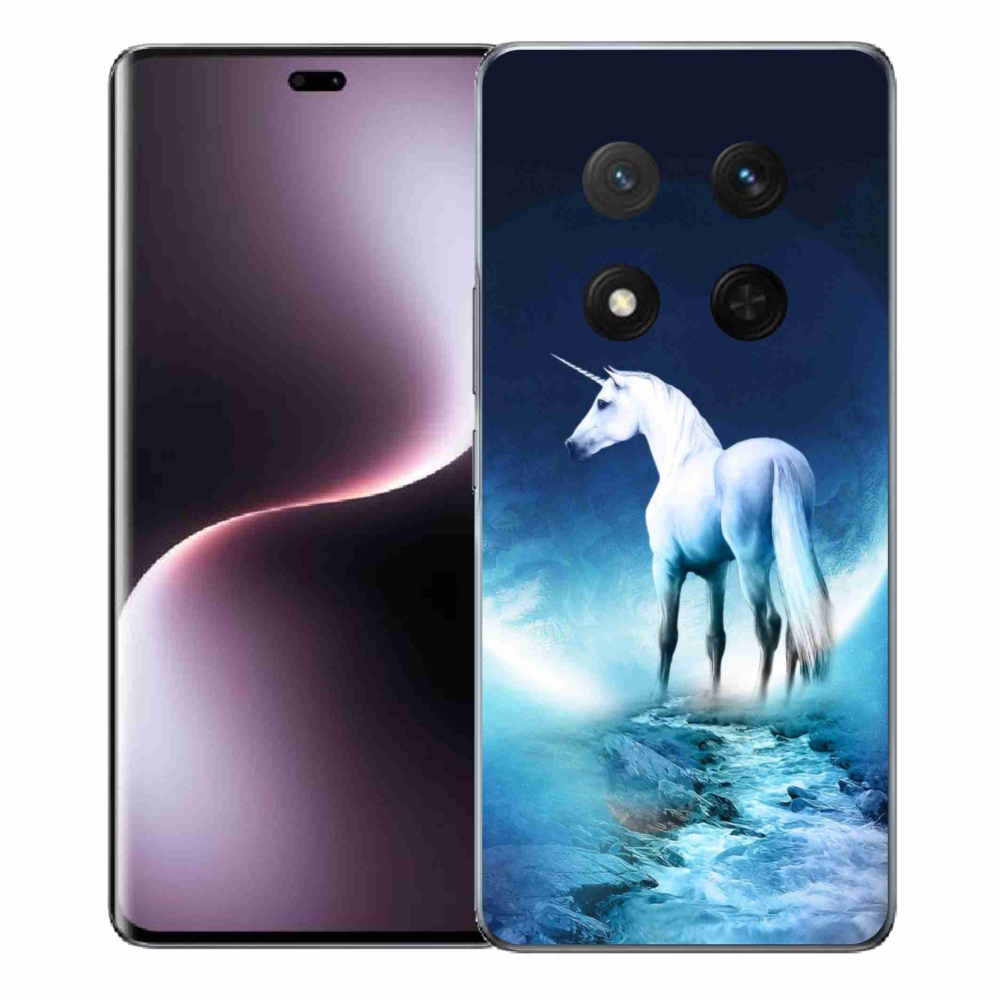 Zselés borítás mmCase a Honor Magic 7 Lite 5G számára - fehér egyszarvú