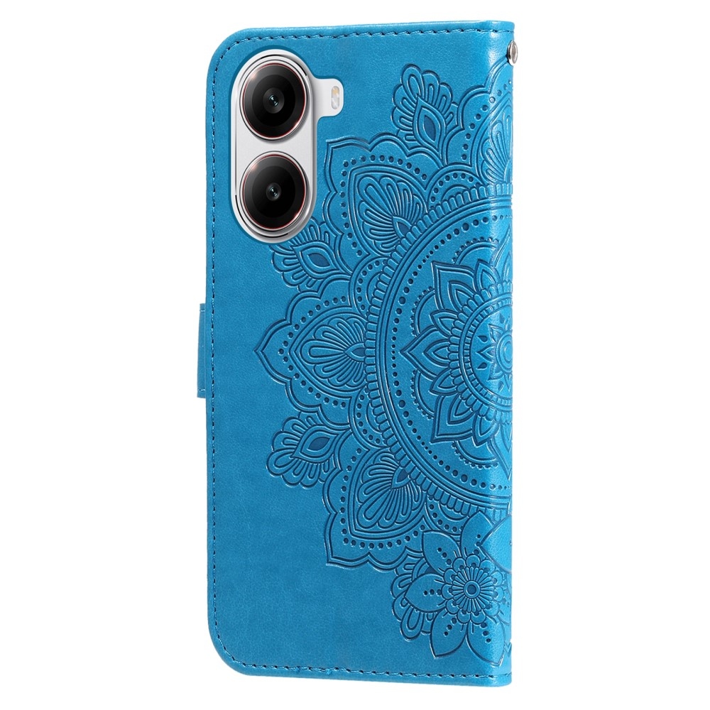 Mandala könyv tok a Xiaomi Poco X7 Pro 5G számára - kék