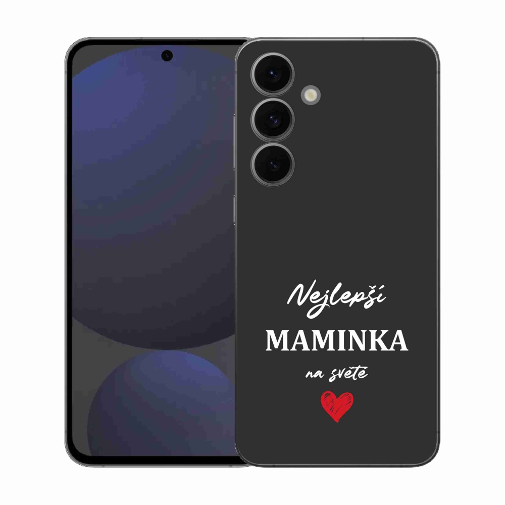 Gél borítás mmCase Samsung Galaxy S25 FE - legjobb anya 1 fekete háttér