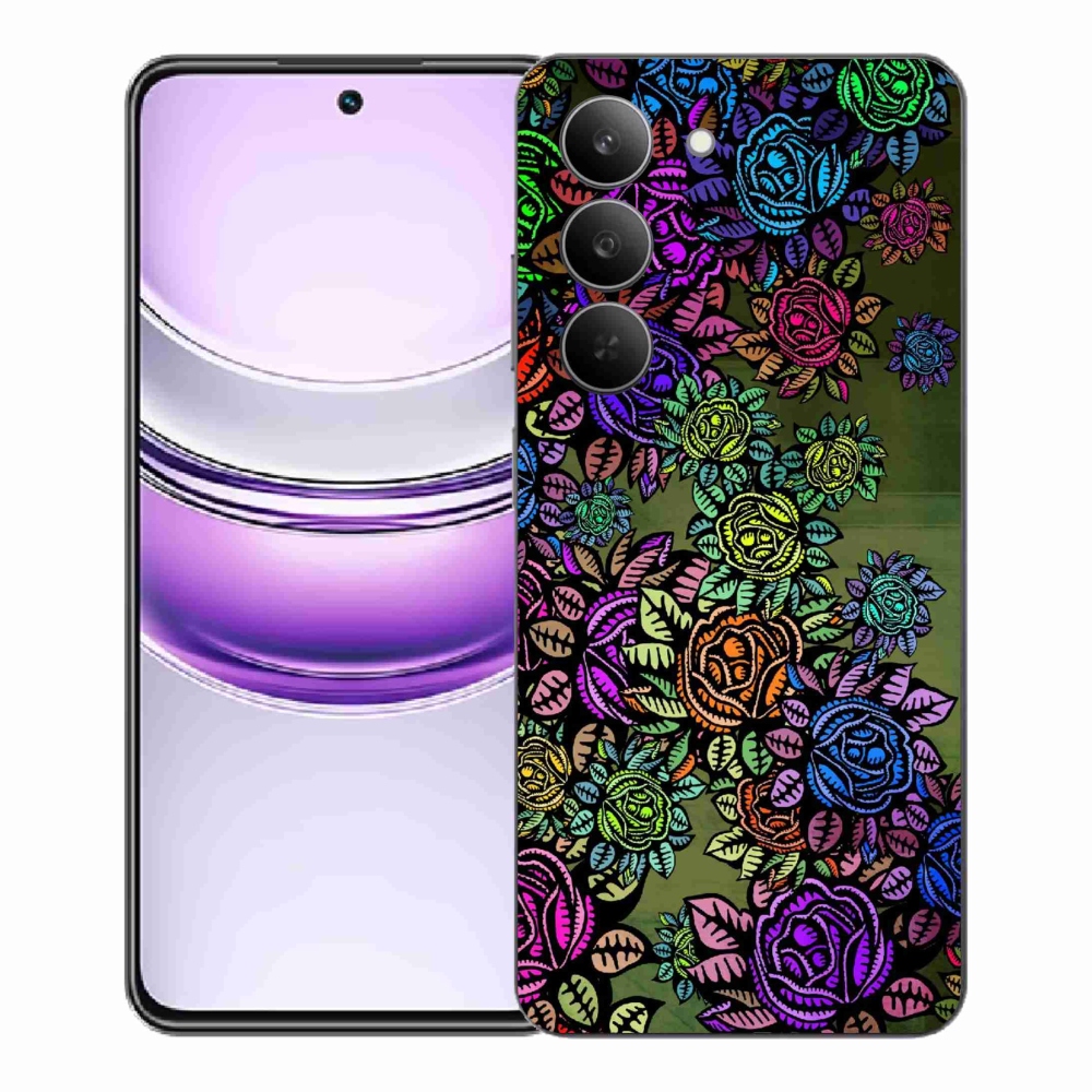 Gél borító mmCase a Realme 14x 5G készülékhez - virágok 6