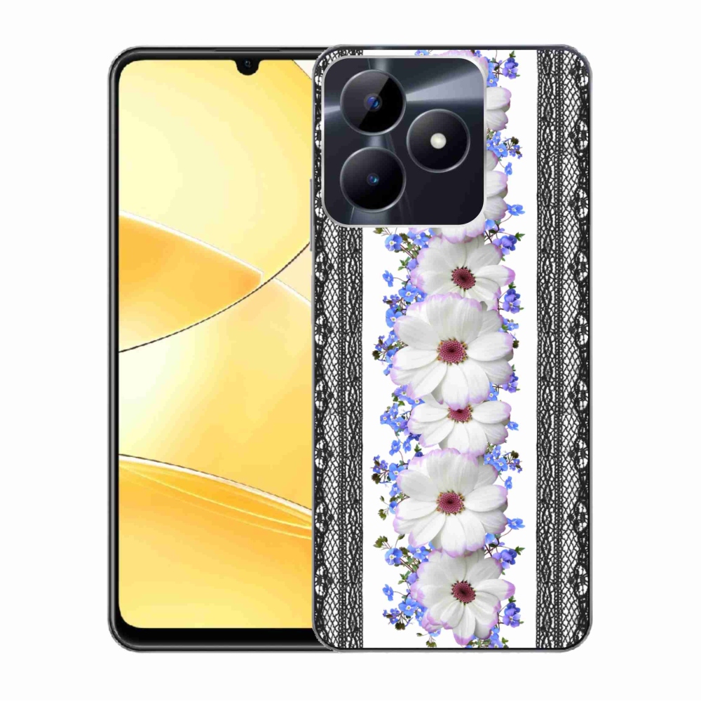 Zselés borító mmCase a Realme C51/C53 készülékhez - virágok 8