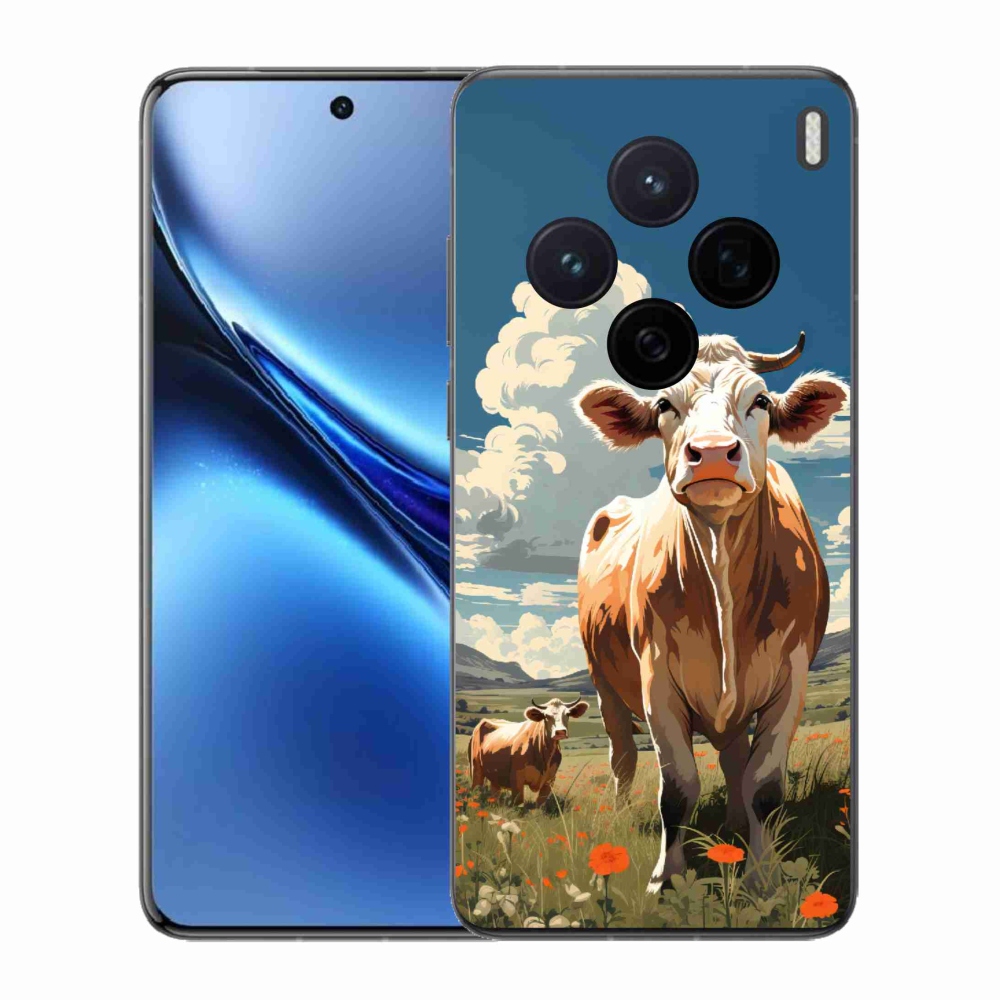 Zselés borítás mmCase a Vivo X200 5G-hez - tehenek a réten