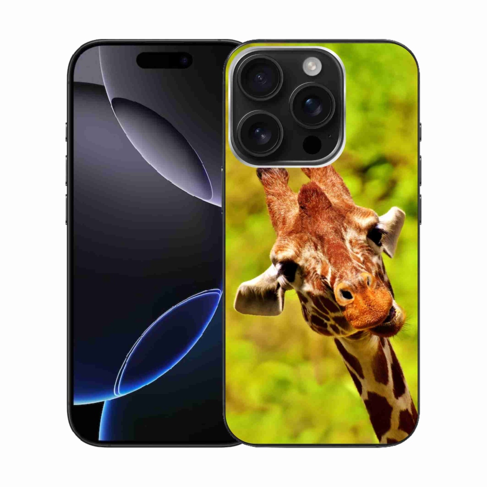 Zselés borítás mmCase iPhone 16 Pro készülékhez - zsiráf