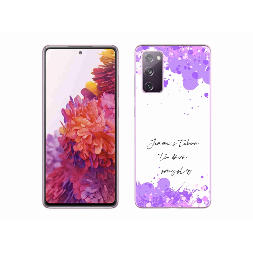 Gél borító mmCase Samsung Galaxy S20 FE - szerelmes szöveg fehér háttérrel