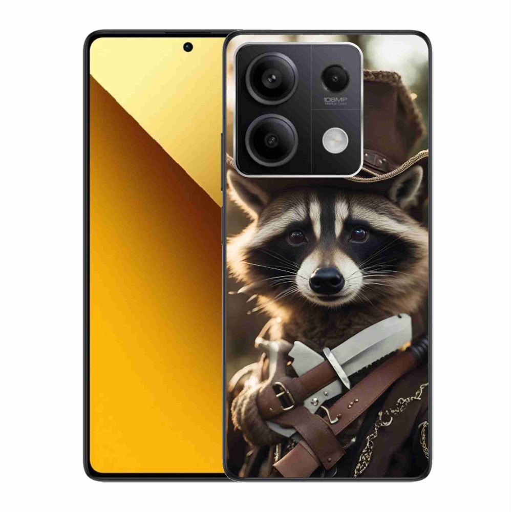 Gél borító mmCase a Xiaomi Redmi Note 13 5G számára - mosómedve egyenruhában