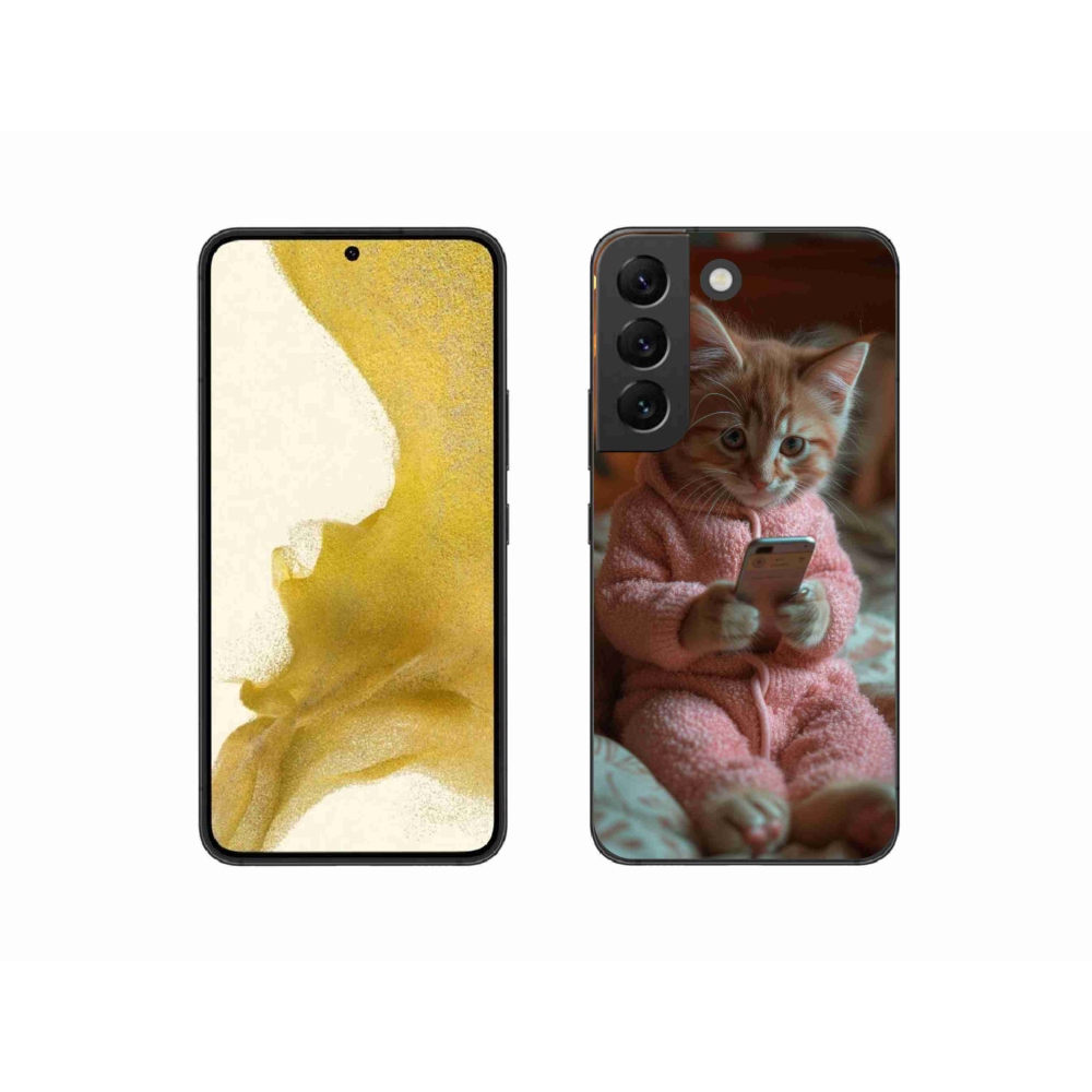 Zselés borítás mmCase Samsung Galaxy S22 5G - baba mobillal