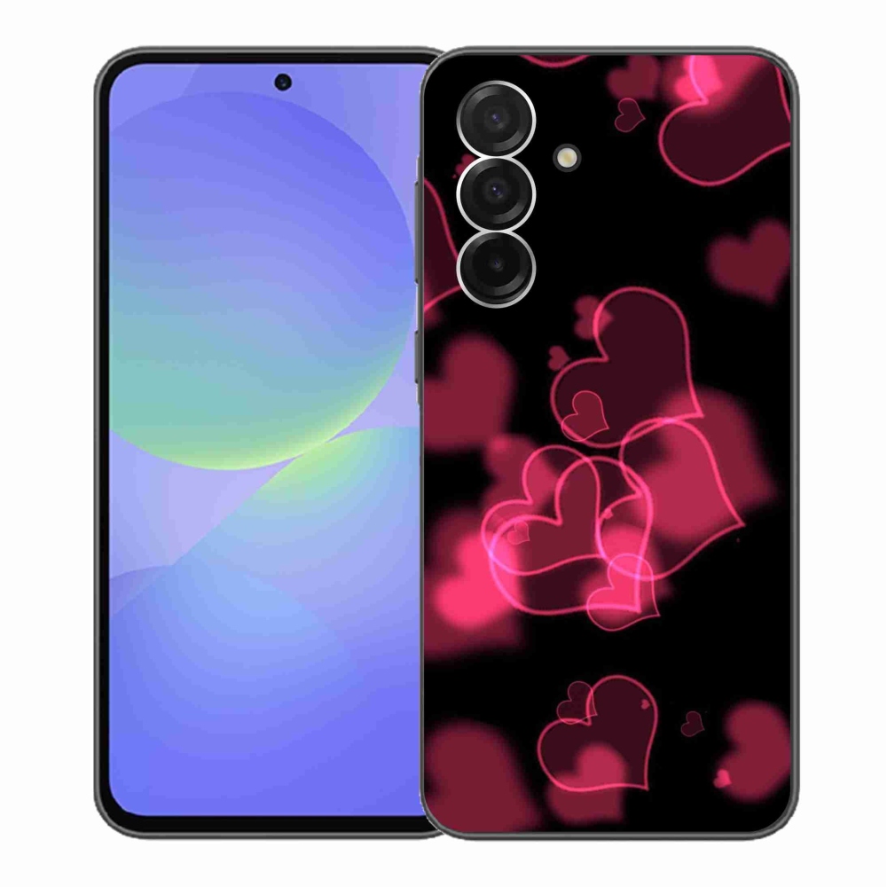 Gél védőhuzat mmCase Samsung Galaxy A36 5G - piros szívek