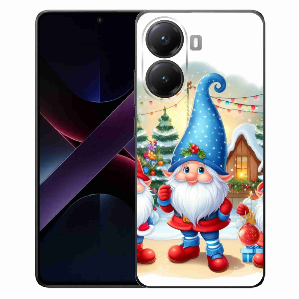 Gél borítás mmCase a Xiaomi Poco X7 Pro 5G számára - karácsonyi manók