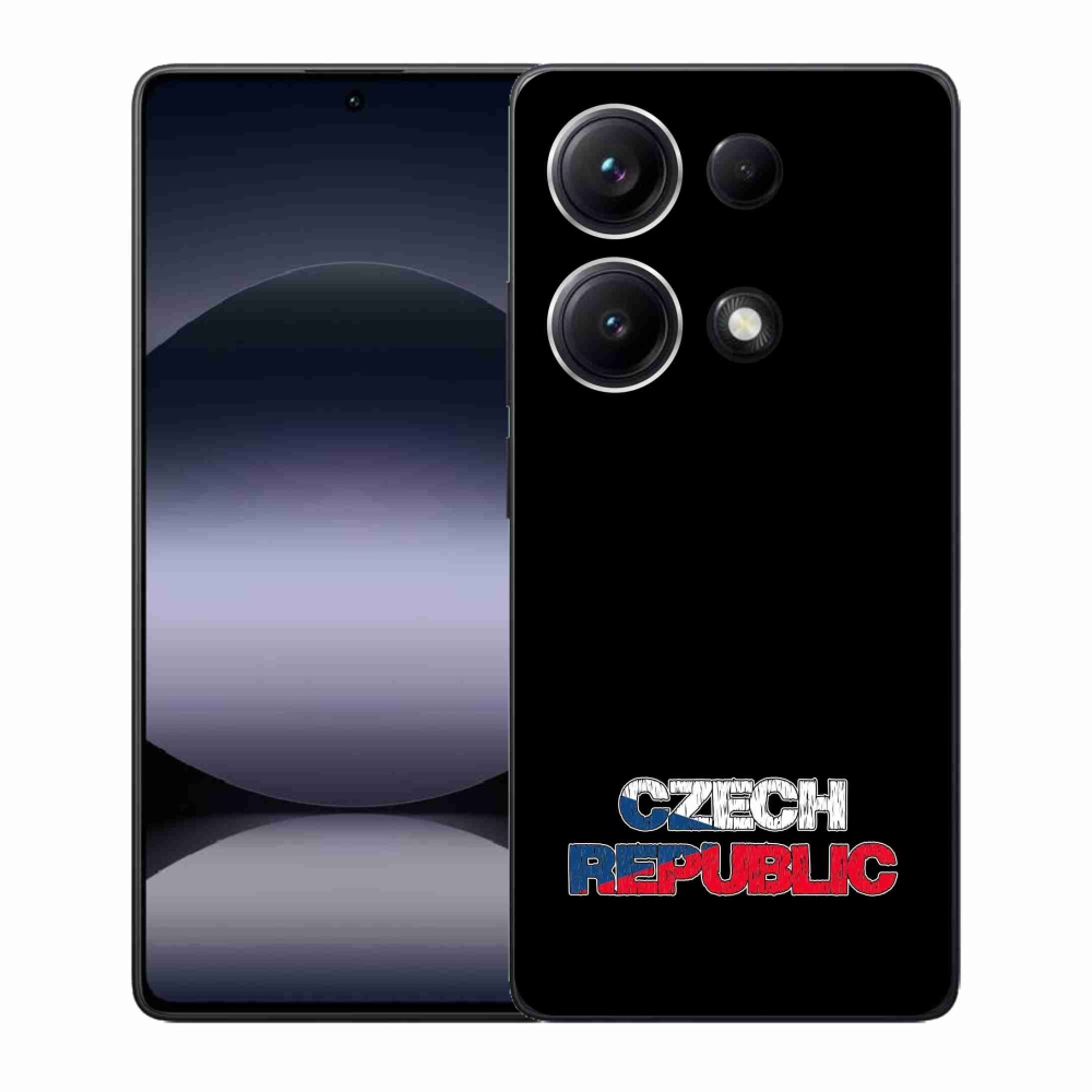 Gél borító mmCase a Xiaomi Redmi Note 14S - Csehország fekete háttérrel