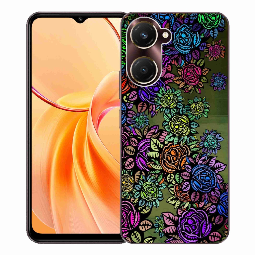 Zselés borító mmCase a Vivo Y28s 5G-hez - virágok 6