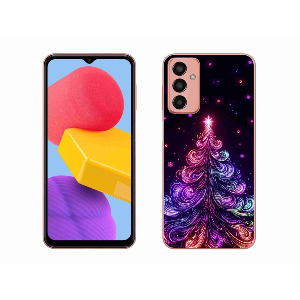 Gél borítás mmCase Samsung Galaxy M13 - neon karácsonyfa 1