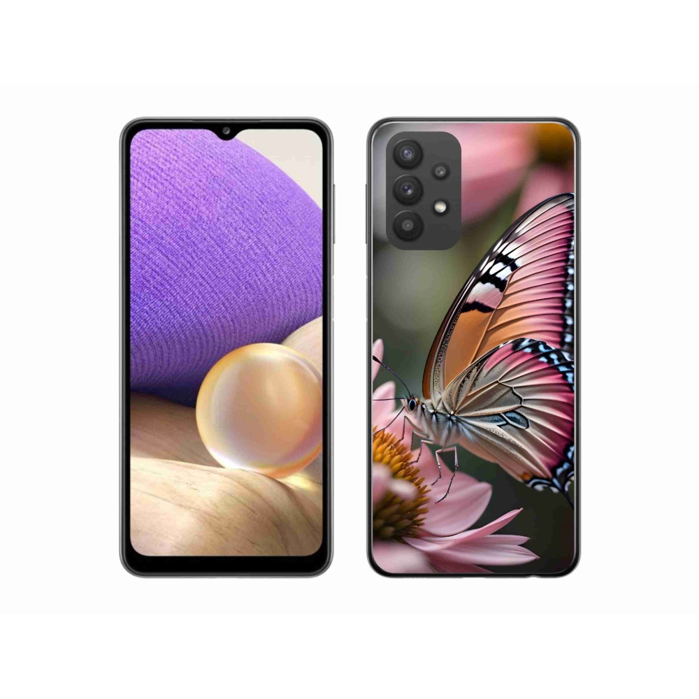 Zselés borítás mmCase Samsung Galaxy A32 5G - színes pillangó