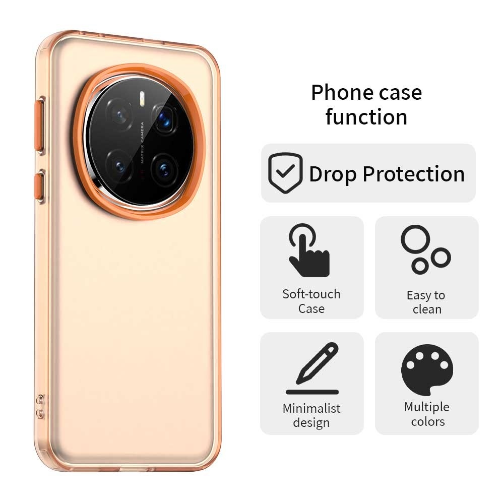 Candy matt zselés tok a Honor Magic 7 Pro 5G készülékhez - narancssárga színű