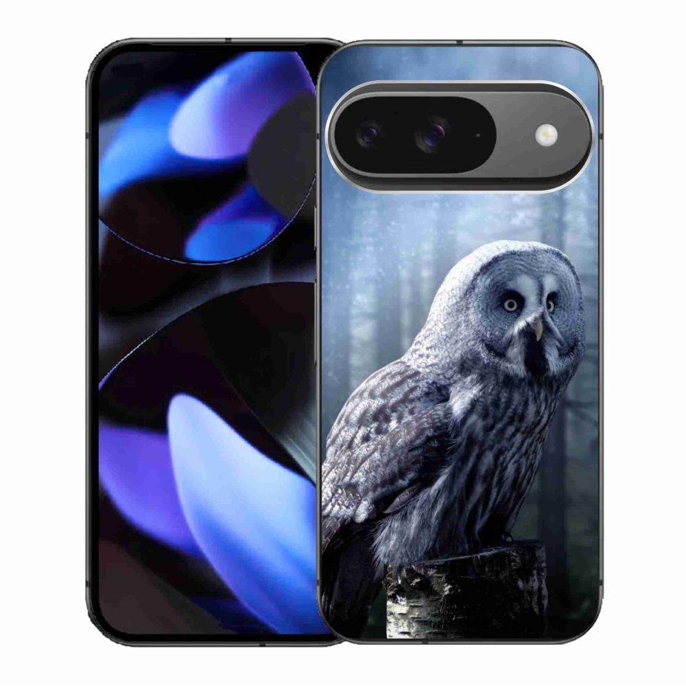 Zselés borítás mmCase a Google Pixel 9/9 Pro számára - bagoly