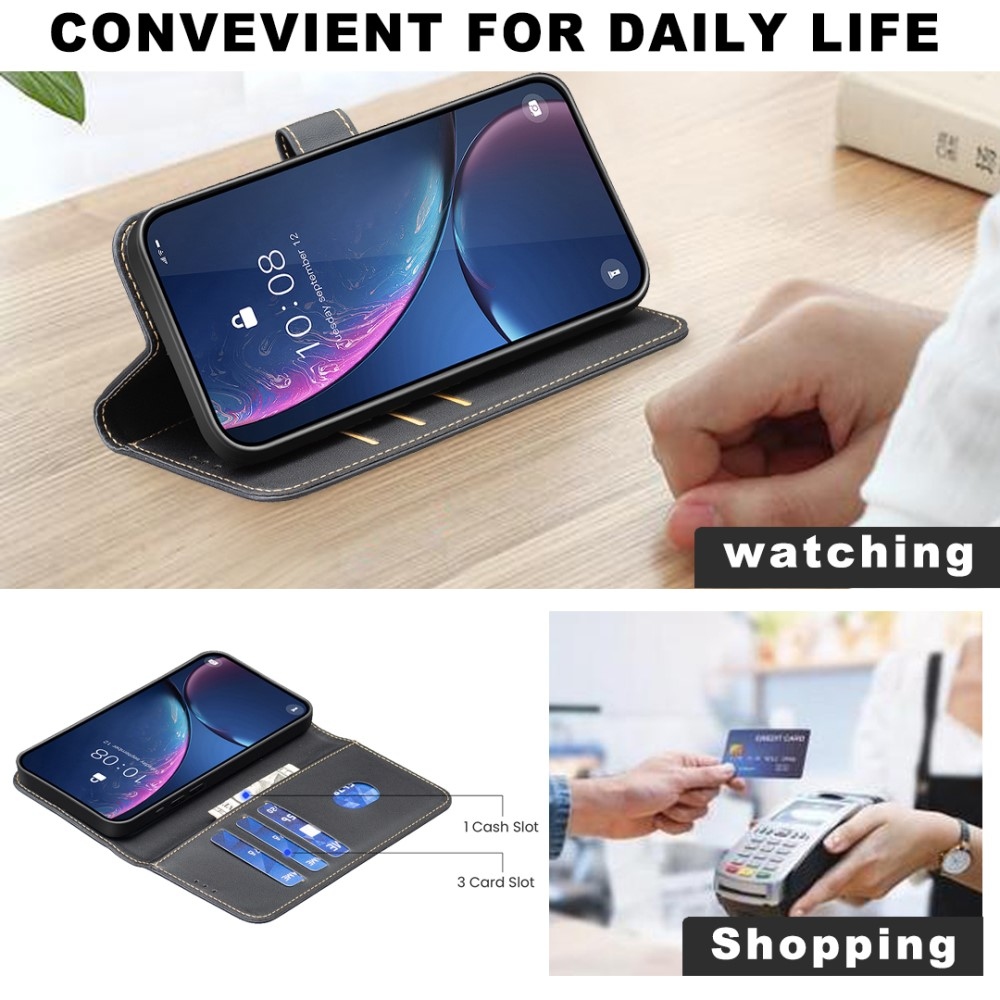 BNF könyvtáska Samsung Galaxy Xcover 7 Pro készülékhez - fekete