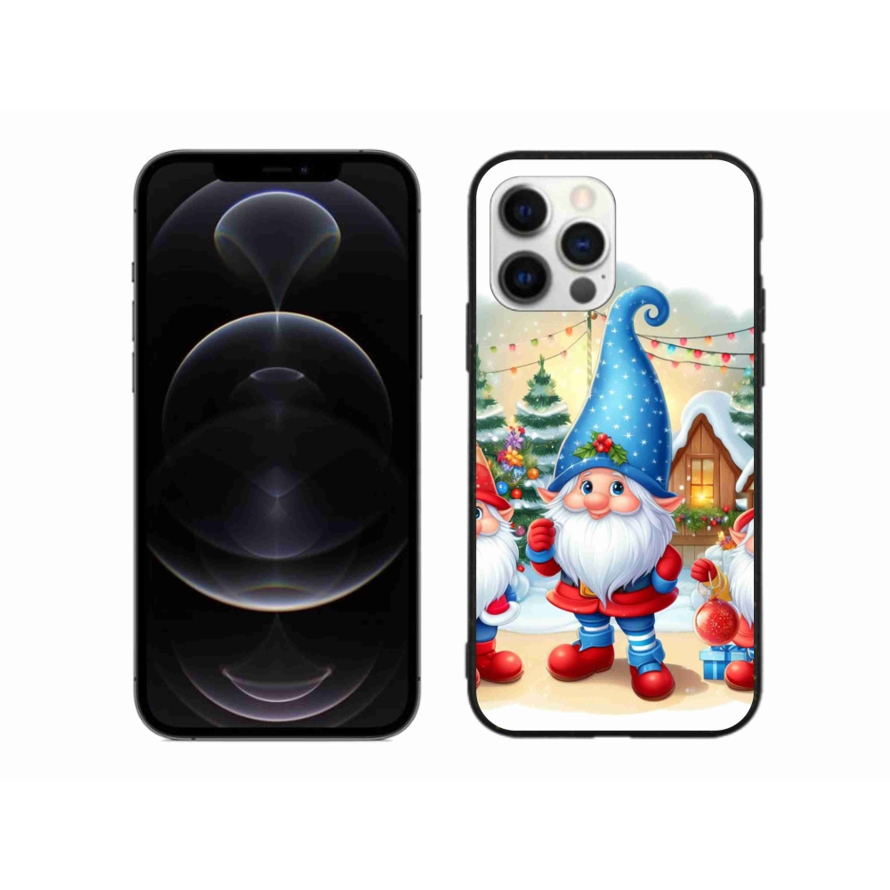 Gél borítás mmCase iPhone 12 Pro Max készülékhez - Karácsonyi manók