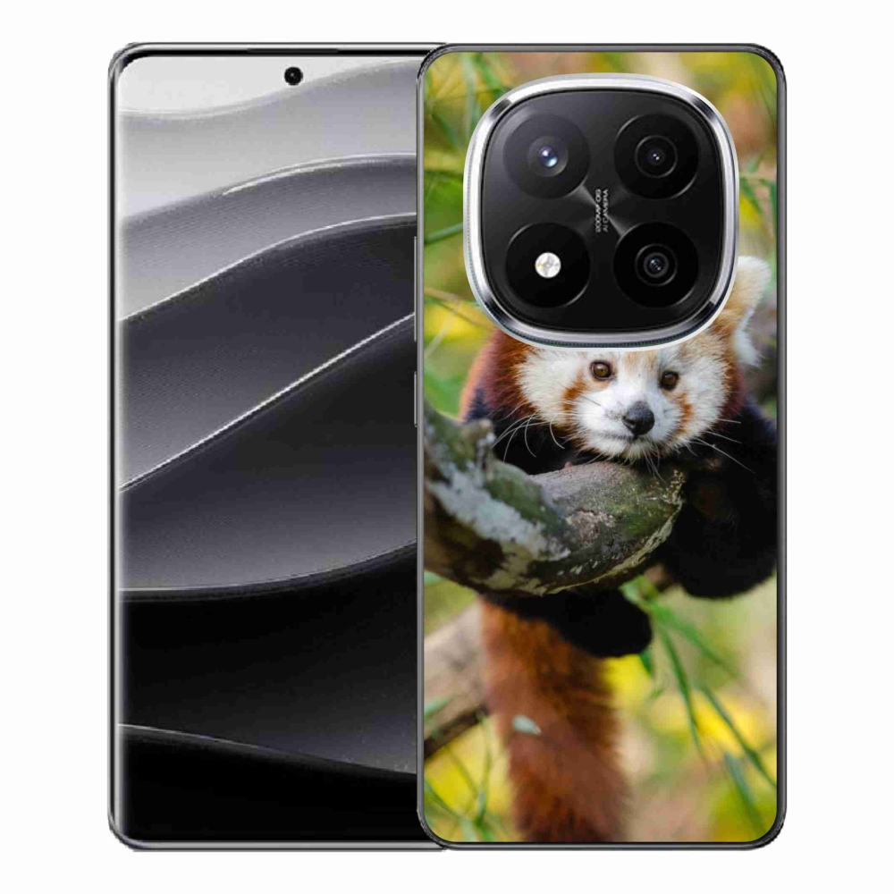 Gél védőburkolat mmCase a Xiaomi Redmi Note 14 Pro+ 5G számára - panda piros