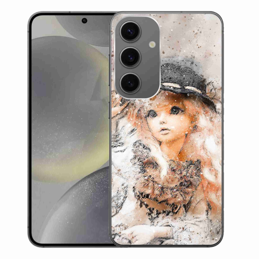 Zselés borítás mmCase Samsung Galaxy S24+ készülékhez - lány kalapban