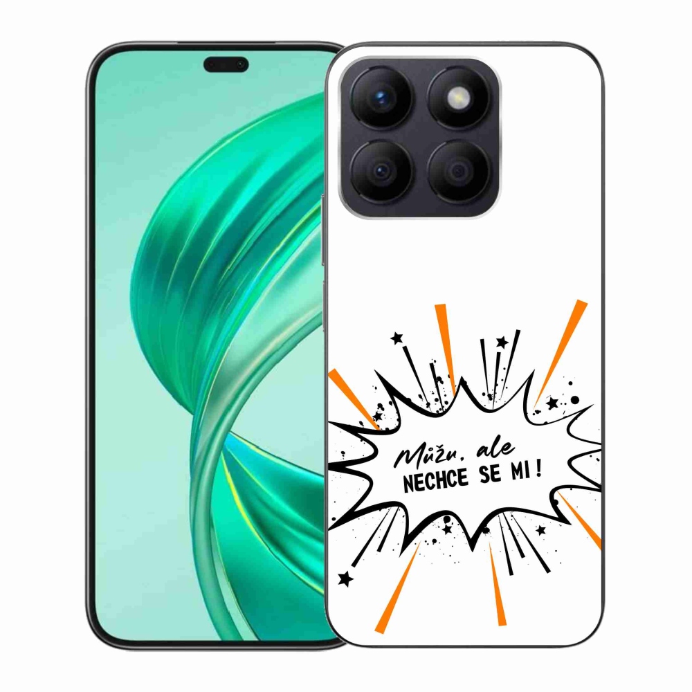 Gél borító mmCase a Honor X8b készülékhez - vicces szöveg 11 fehér háttér