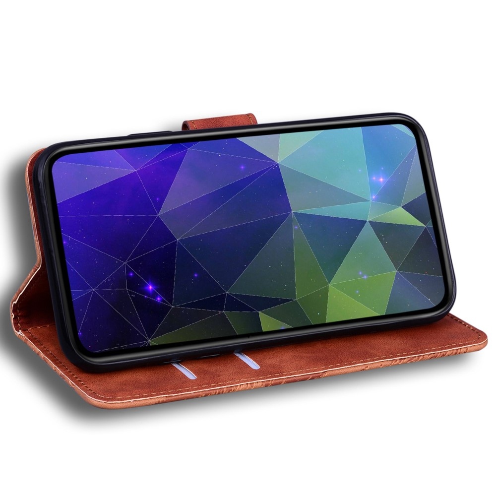 Tárcás könyvtáska Realme Narzo 50 készülékhez - barna